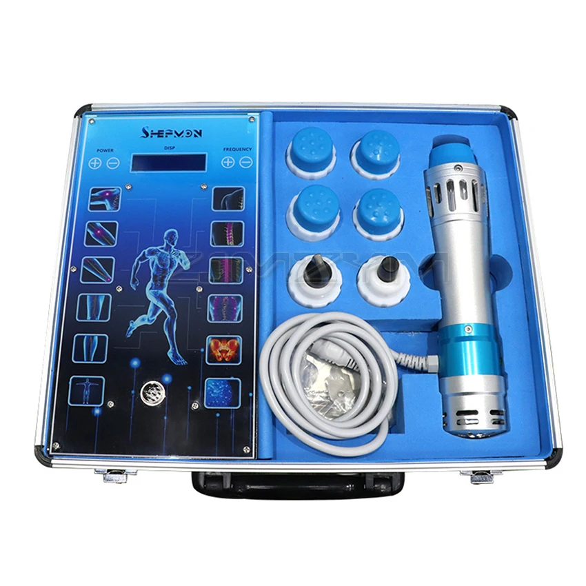 New Touch Screen Shockwave Therapy Machine With 7 Heads ED Treatment Pain Relief Lattice Ballistic Shock Wave Physiotherapy Tool