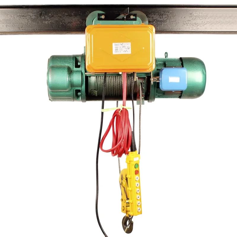 Crane Lifting Machine Cd Md 1 Ton  Double Speed Electric Wire Rope Hoist for Industrial Use With Wireless Remote Control