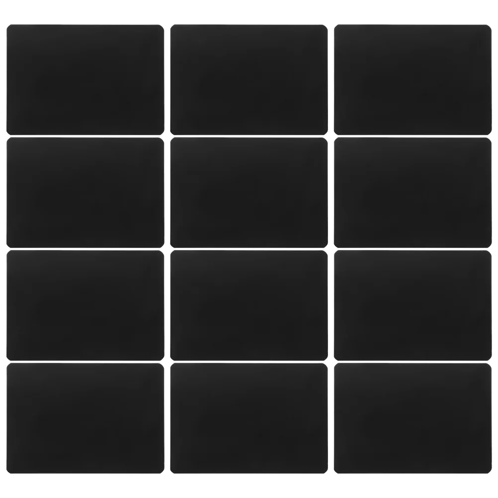 

12 Pcs Vertical Clamp Food Label Labels Table Sign Holders Abs Supermarket Mini Chalkboard