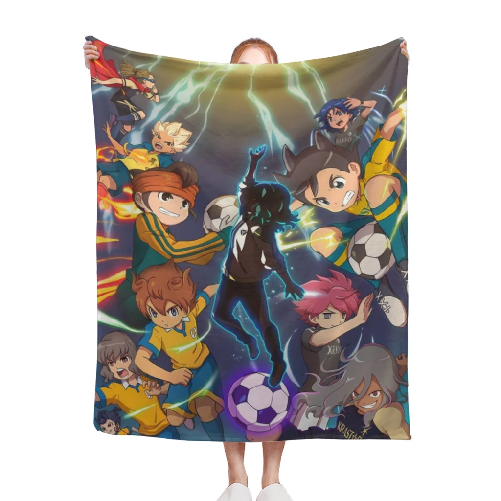 Hot Game Inazuma Eleven Comfortable Flanne Blanket Soft comforter sets throw for Couch Warm Flannel Blankets Bedroom Décor