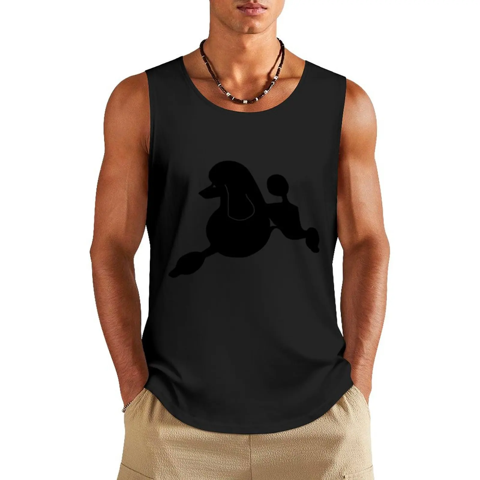 

Poodles all over ! Tank Top anime clothes gym clothes man
