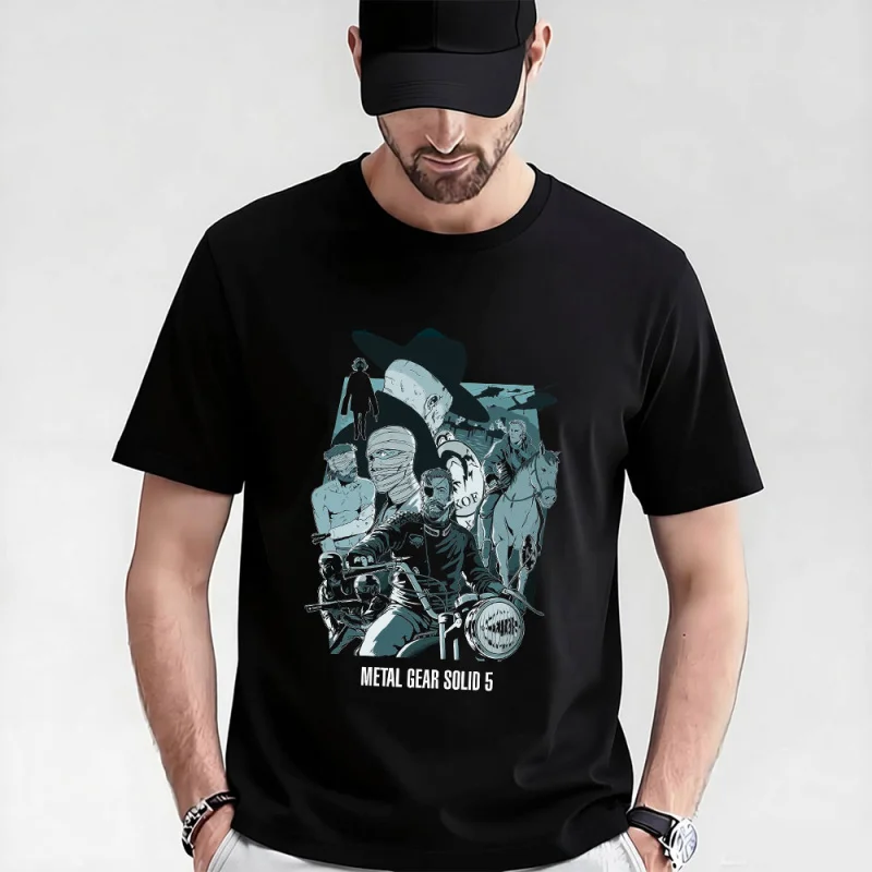 

Metal Gear Solid Snake Eater 0315 MGS gift t shirt for men Kojima Video game Graphic Clothes 100% cotton tee All size tops S-6XL