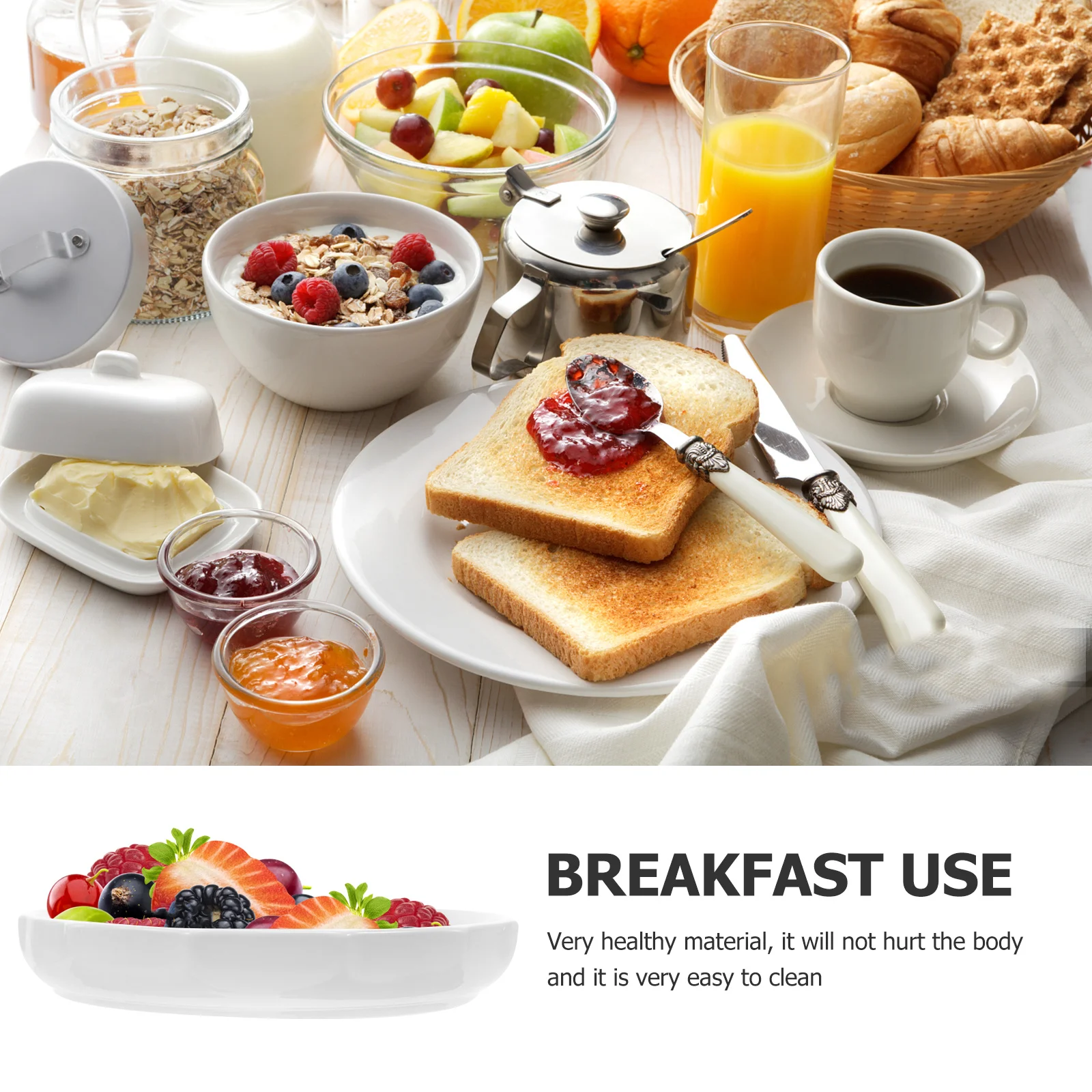 

Ceramic Serving Plate Unique Beautiful Fresh Natural Feeling Ideal Various Dishes Soup Dessert Plates Stylish Practical Choice