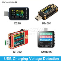 POWER-Z USB Tester KM003C KT002 Micro Digital Voltmeter QC5.0/PD3.1 Voltage Current Power Detector Phone Motherboard Repair Tool