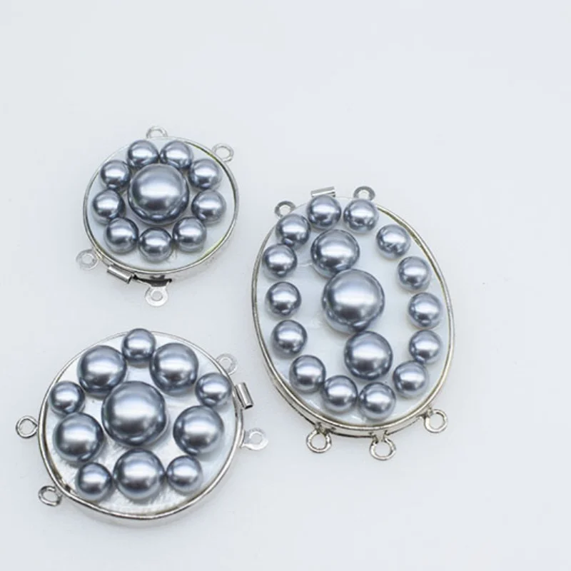 

1 шт., застежка в виде морской ракушки с жемчугом, белый/черный, желтый, резной цветочный крючок для самостоятельного изготовления ювелирных изделий, оптовая продажа, разъем для ожерелья FPPJ