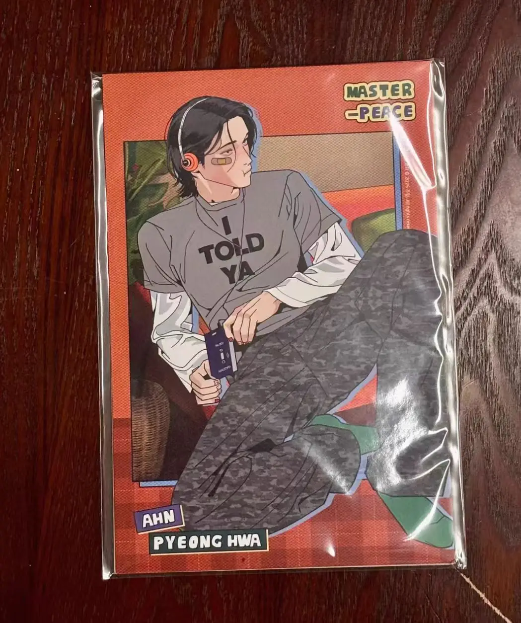 Pyeong Hwa In Cheol Master peace keyring pendant Acrylic stand cards badge Lezhin official goods In stock image 3