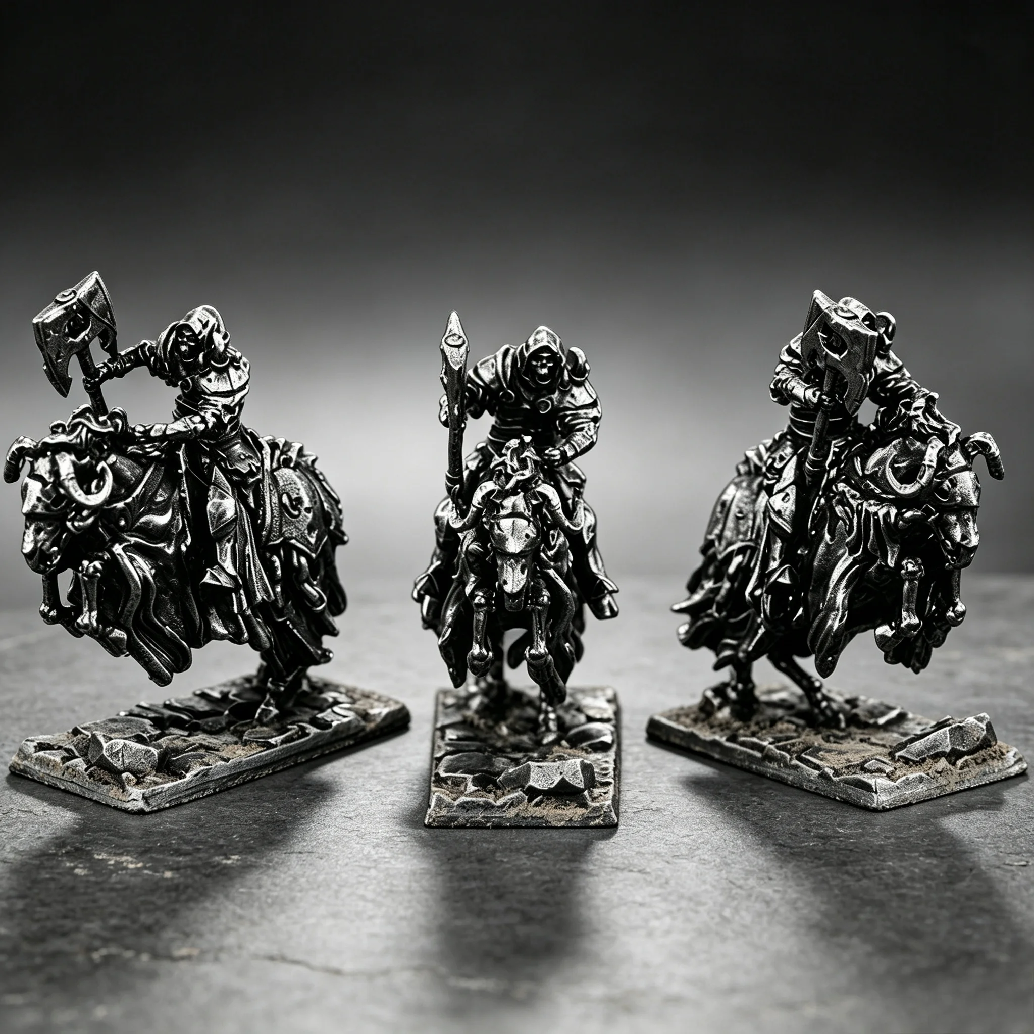 All metal medieval skeleton undead knight legion soldier model figurine board game figurine, war chess boys' collection gifts