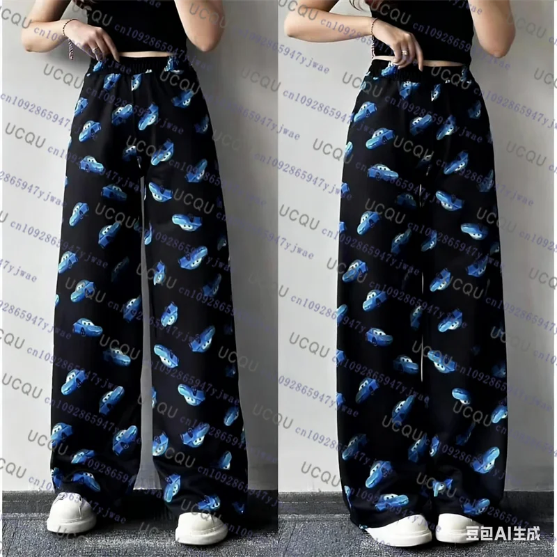 

2026 The Cars Lightning Mcqueen Sally, пижамные штаны с 3D принтом, модные повседневные длинные брюки для пар, осенние модные домашние брюки