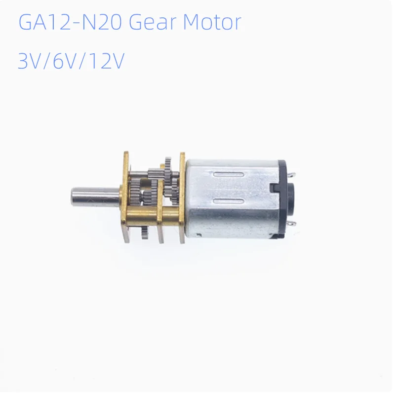 GA12-N20 Reductiemotor Slimme Auto 3 V/6 V/12 V Micro DC reductiemotor lage snelheid motor 15 RPM 30 RPM 50 RPM 60 RPM 100 RPM 200 RPM