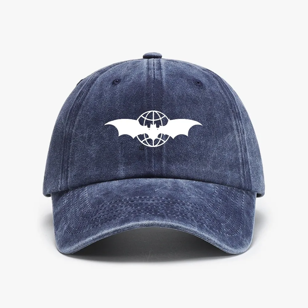 Military Intelligence Bat Russian Army cap fashion Vintage Washed Denim baseball caps outdoors tactics sun hat