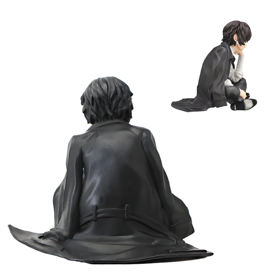 Bungo Stray Dogs 13Cm Chūya Nakahara Dazai Osamu Noodles Press Figure Koleksi Patung Kartun Jepang Mainan Lucu