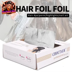 200pcs Hair Coloring Aluminum Foil 12cmx14cm Tin Aluminum Foil Sheets Hairdressing Perm Foil for Salon Barber Shop
