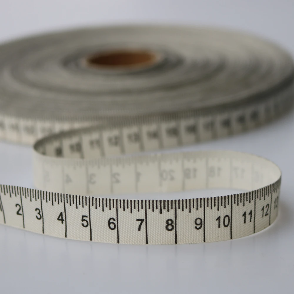 100 Yards 12MM OR 15MM Handmade Wholesale Zakka Ruler Label Ribbon Sewing tape 100% Cotton Ribbon The Most Preferential Price