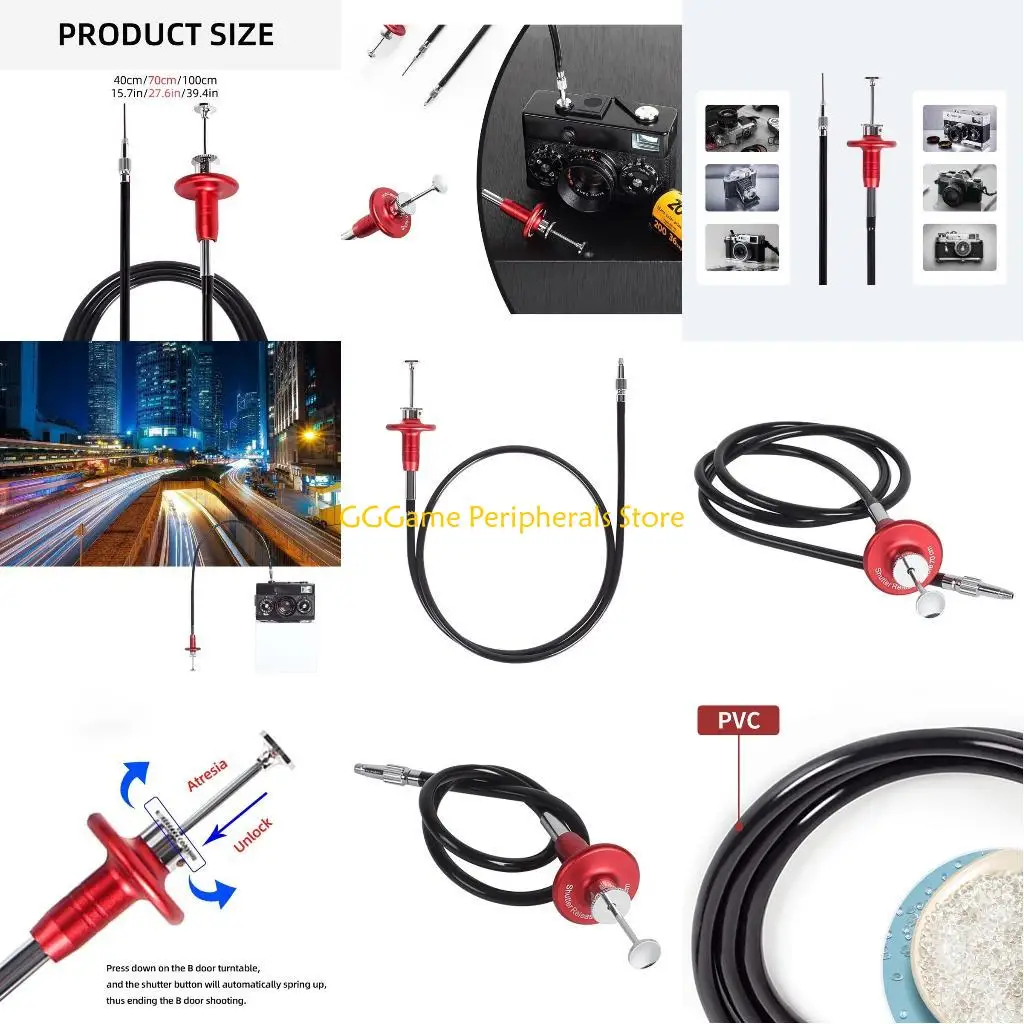 

U55B Shutter Release Cable for Large Format Cameras for Avoiding Camera Shake Shutter Control Cord 40/70/100CM