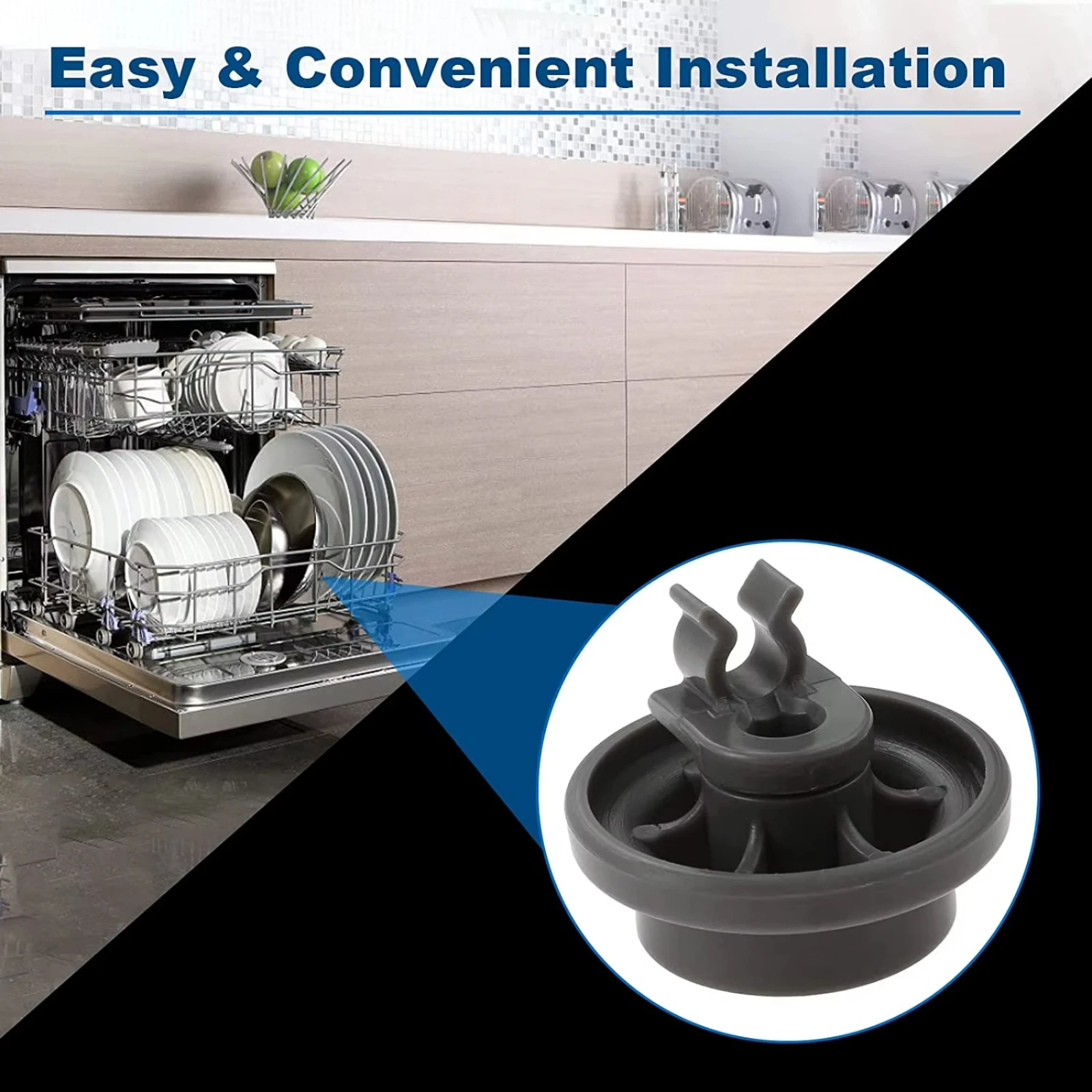 4 قطعة 4581DD3003B غسالة صحون رف عجلة أسفل طبق الأسطوانة الجمعية لشركة إل جي 4502960   AP 6231149   PS 12075858   4581DD9002B إيه 3523051