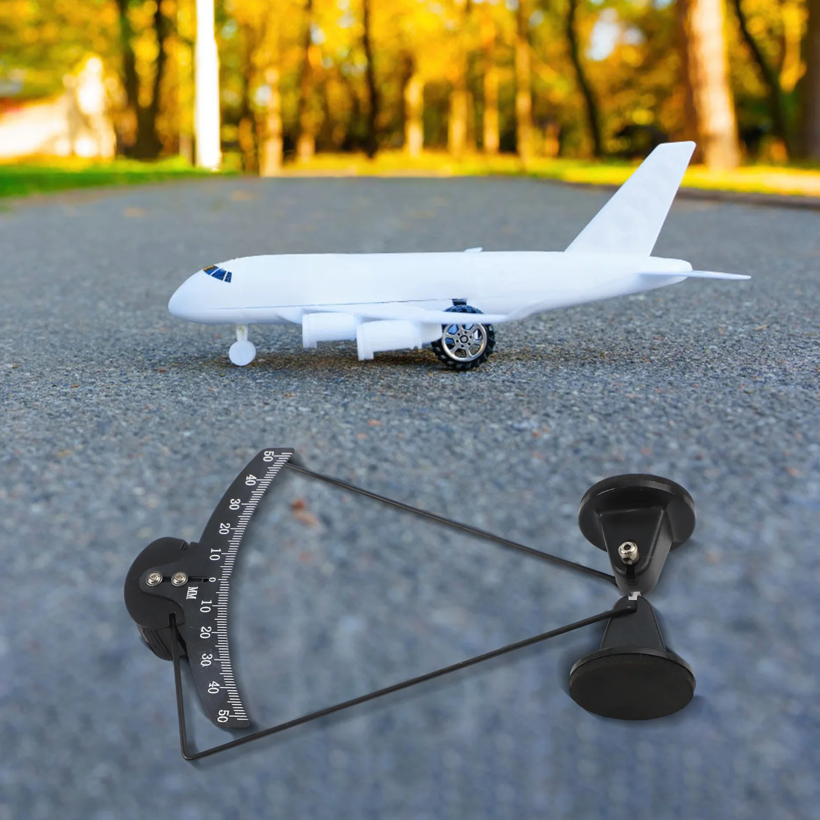 CNC Aluminum Wing Angle Meter Goniometer For RC Fixed Wing Aircraft Model Aileron Gauge 0-50 Deg Lightweight
