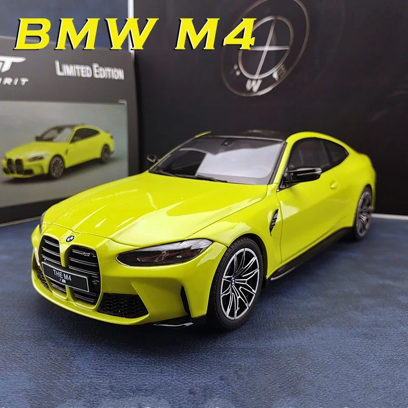 1:32 BMW M4 Alloy Racing Car Model Diecasts Metal Sports Car Model Collection Sound and Light High Simulation Childrens Toy Gift