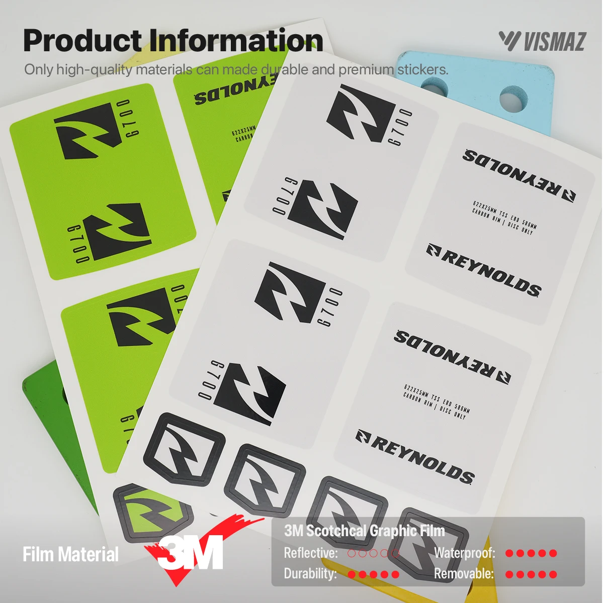 مجموعة ملصقات عجلة ملصق Reynolds G700 لملصق تثبيت تزيين ملصق الدراجة الجبلية
