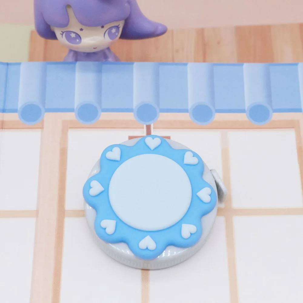 Mini Tape Meter Portable Mini Tape Measure Retractable Soft Cartoon Mini Tape Measure Flexible 1.5m Flower Tape Measure Student