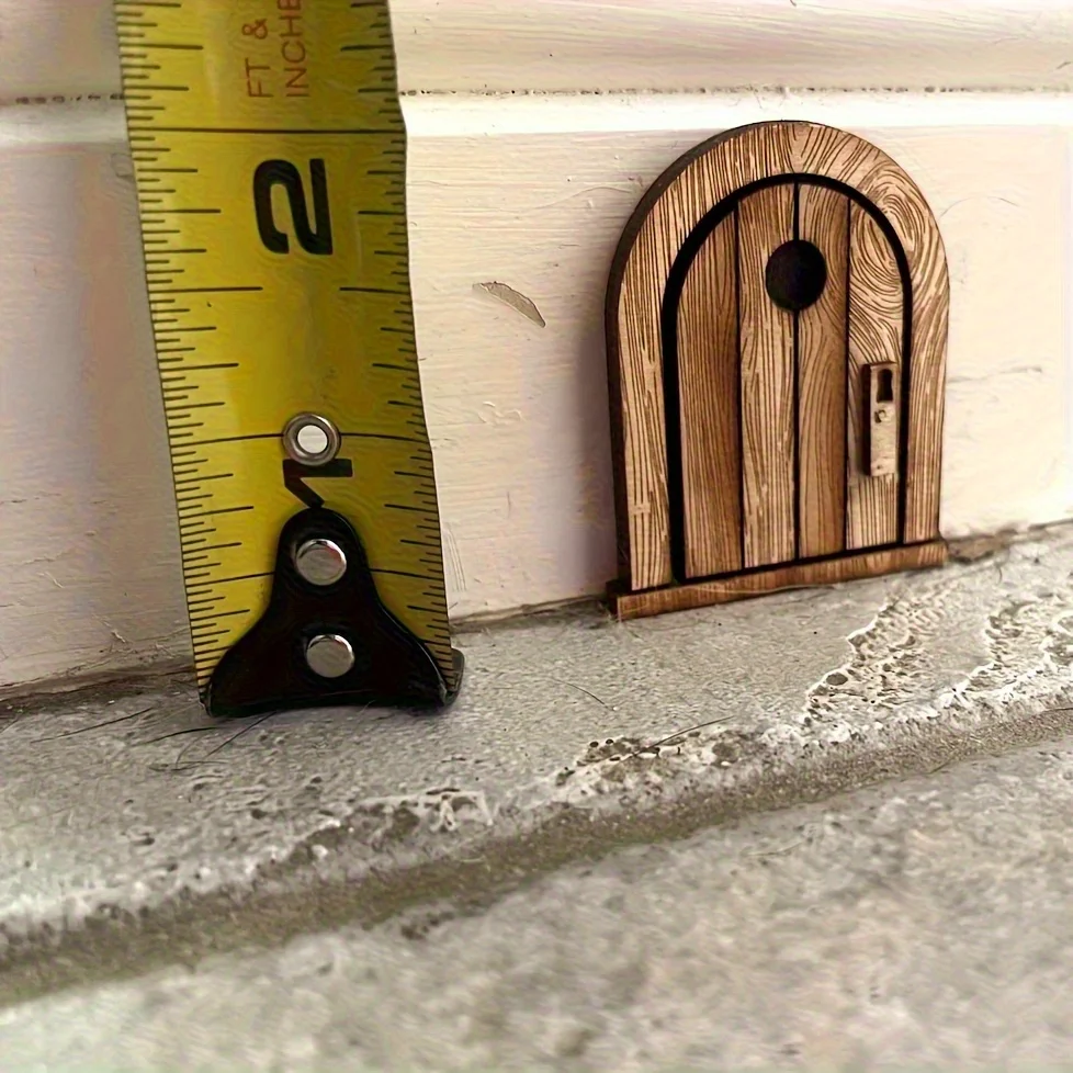 1pc Vintage Wooden Fantasy Mouse Door Hanger – Battery-Free, Easy Installation. Whimsical Ornament for Easter, Halloween