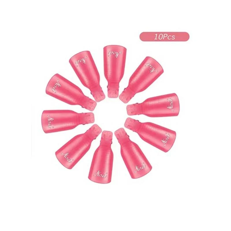 10-40Pcs Colored Acrylic Nail Art Soak-Off Clips For Nail Cleaning, Uv Gel Nail Polish Soak-Off Wrapping Tools For Fingers view 6