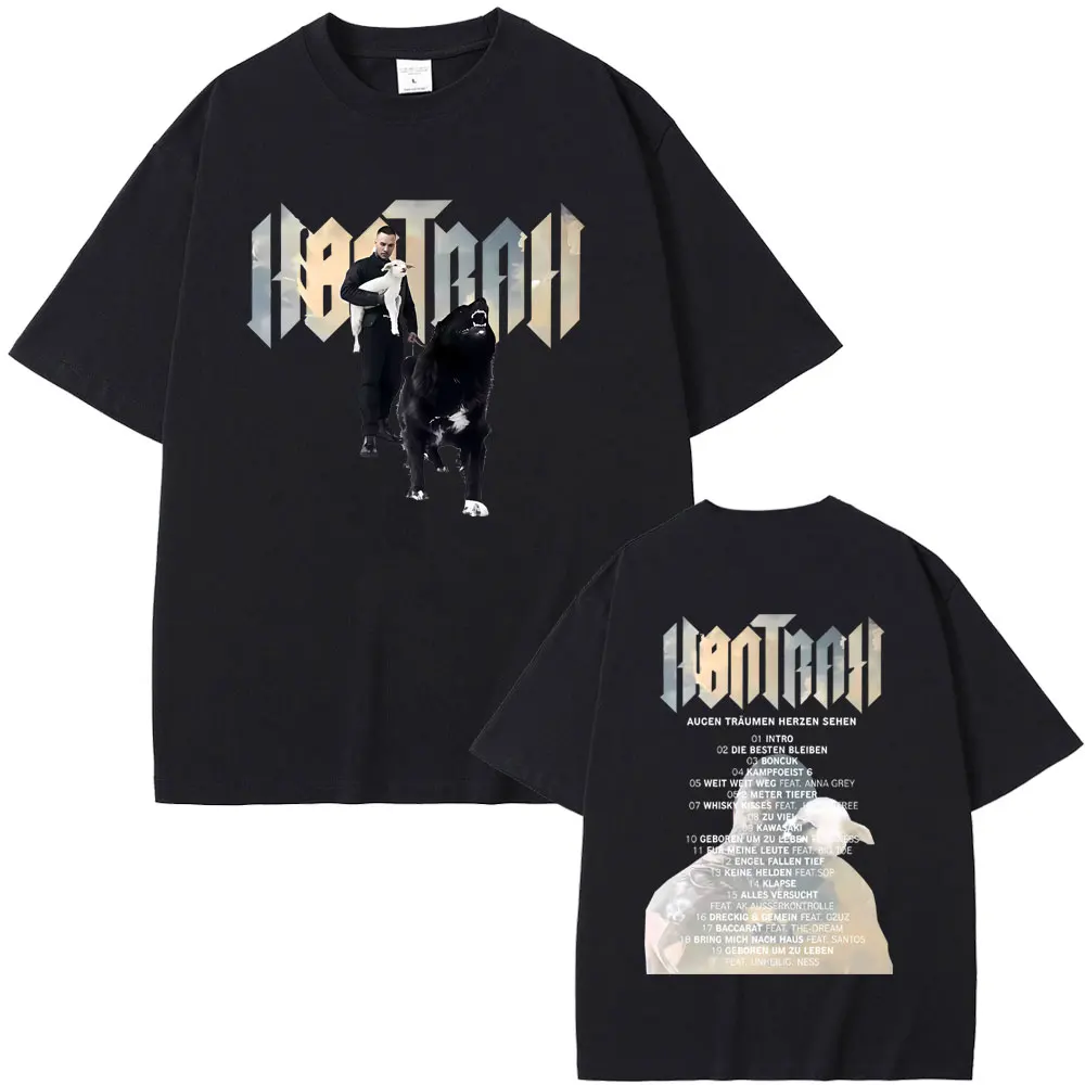 

Rapper Kontra K Augen Traumen Herzen Sehen Album Graphic T-shirt Men Women Hip Hop Fashion Pop Music T Shirt Man Cotton T-shirts