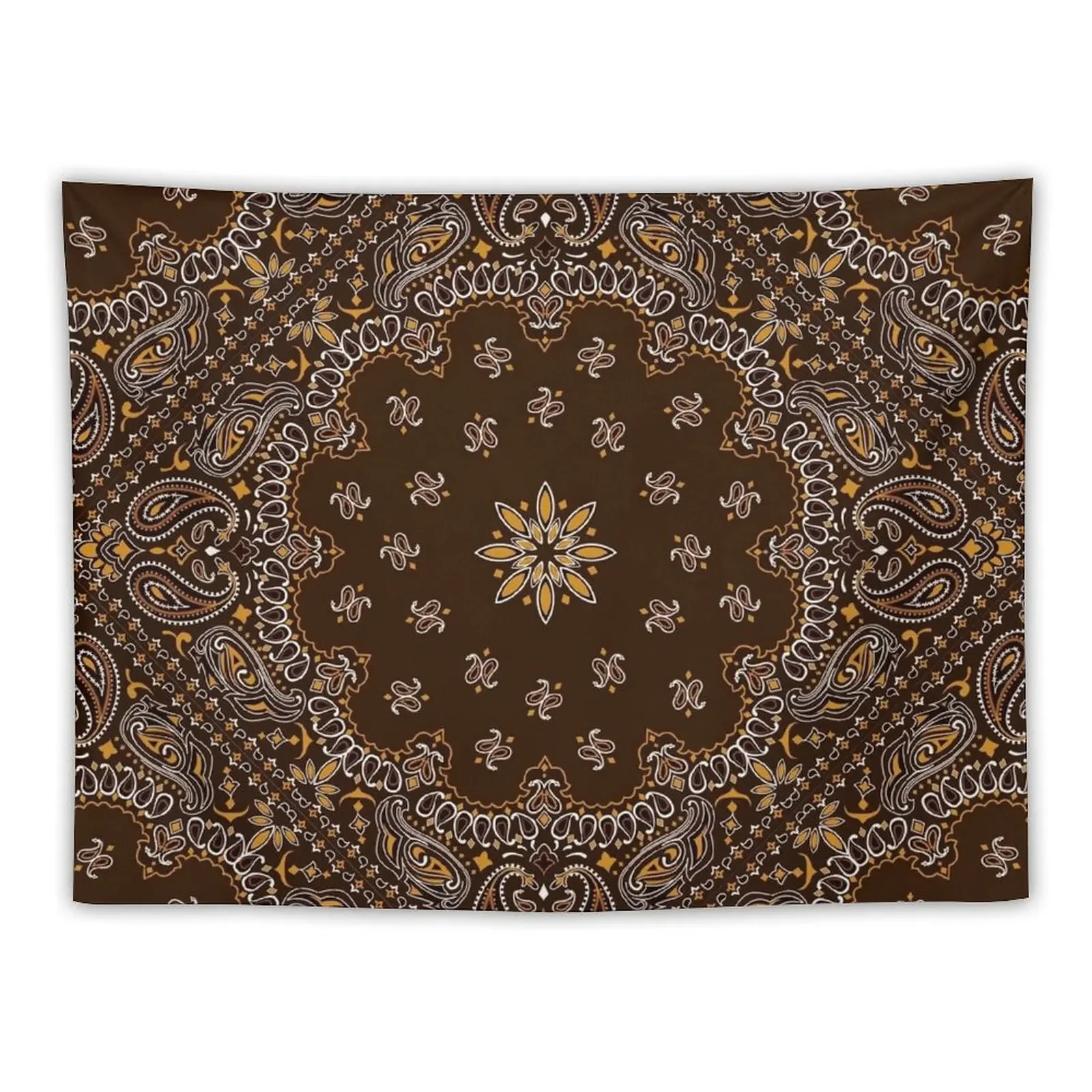 

Brown Bandanna Pattern Tapestry Things To The Room Bed Room Decoration Tapestry