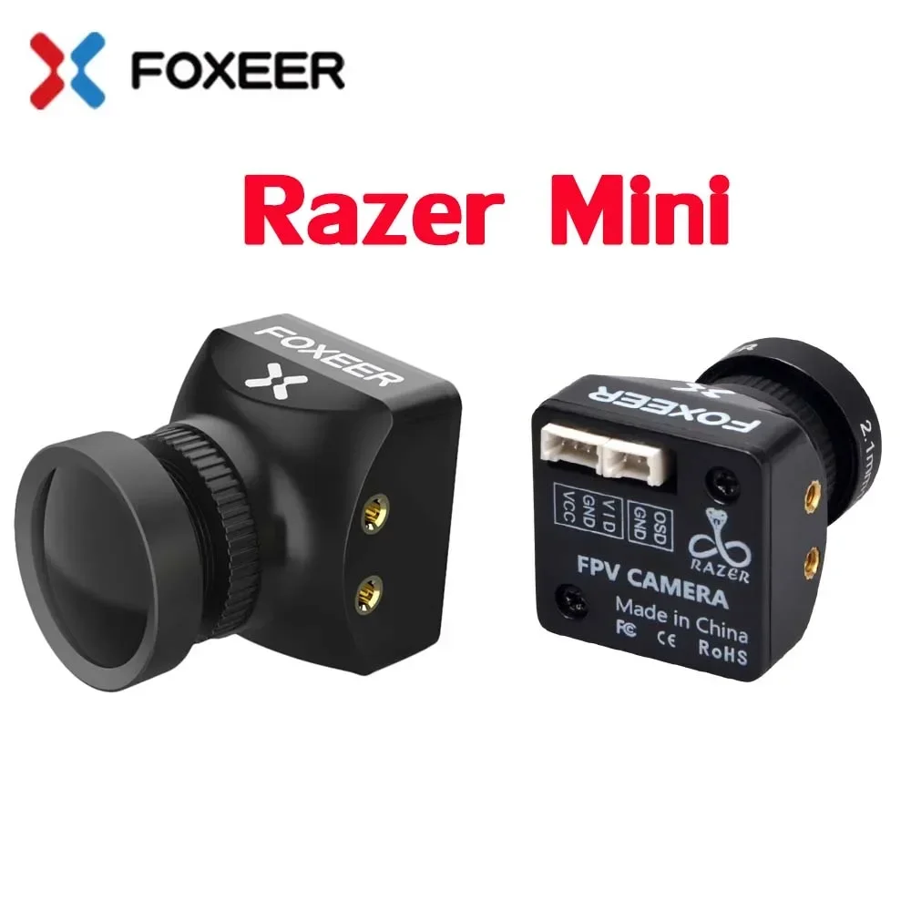 Foxeer Razer Pico Mini Micro NANO 1200TVL FPV Camera 4:3 16:9 NTSC PAL Switchable for RC Drone, 1.8mm Lens, Low Latency, Lightwe