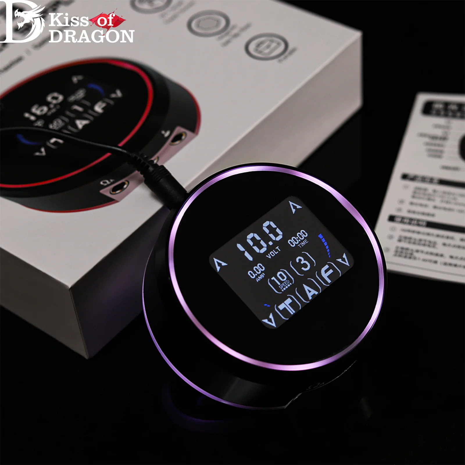 XNET Aurora 3 alimentation de tatouage pour bobine et Machine à tatouer rotative stylo mise à niveau de la batterie double sortie LCD écran TFT entièrement tactile
