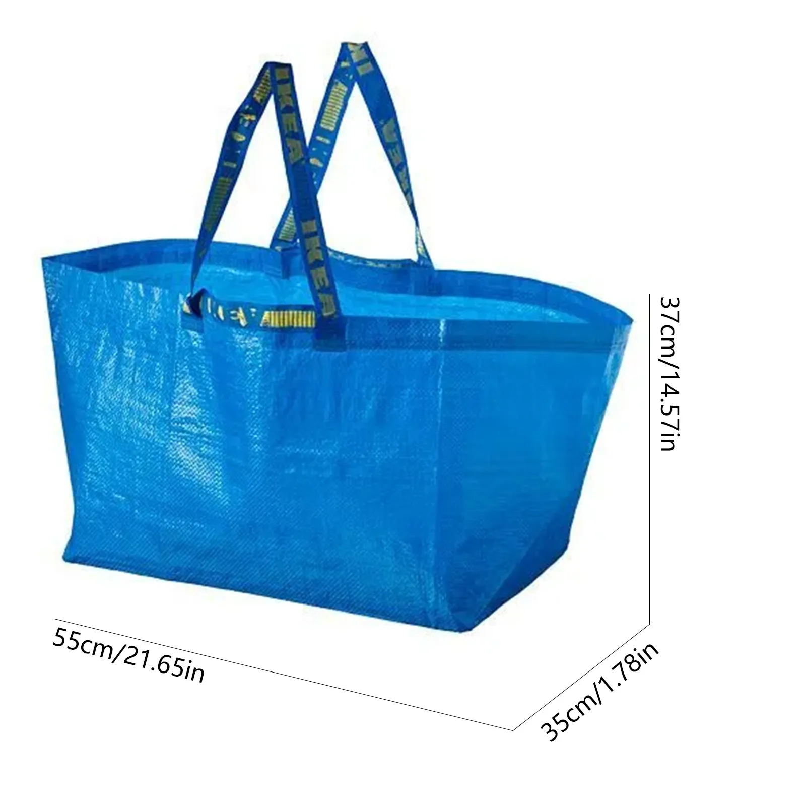 Woven Shopping Bag Large Size Moving Supermarket Hand-Held Packaging Snakeskin Bag Environmental Protection Wholesale  Bag