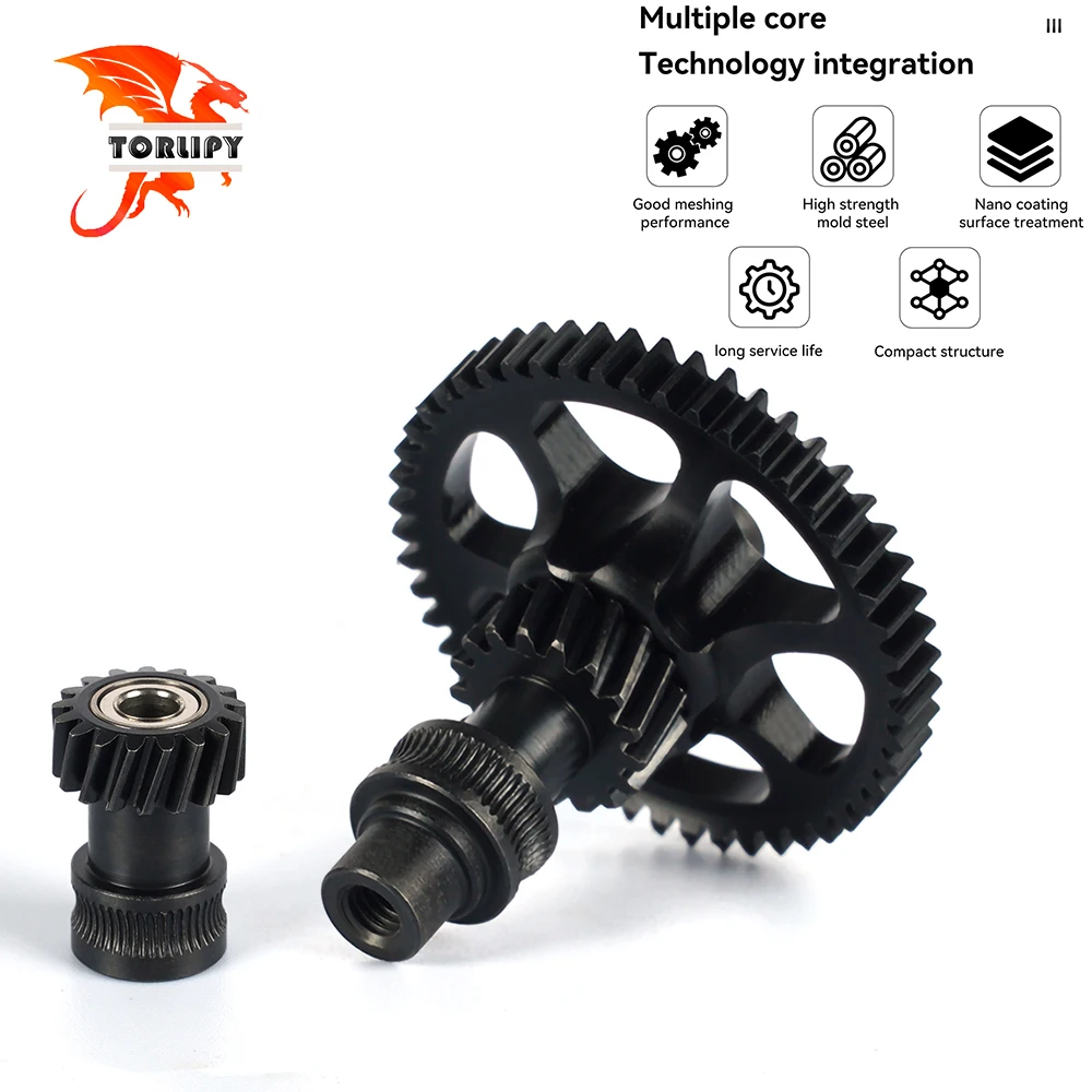 For BMG extruder integrated hardened steel extrusion gear nano coating design wear-resistant BM Extruder VORON 2.4 CW1/2 Trident