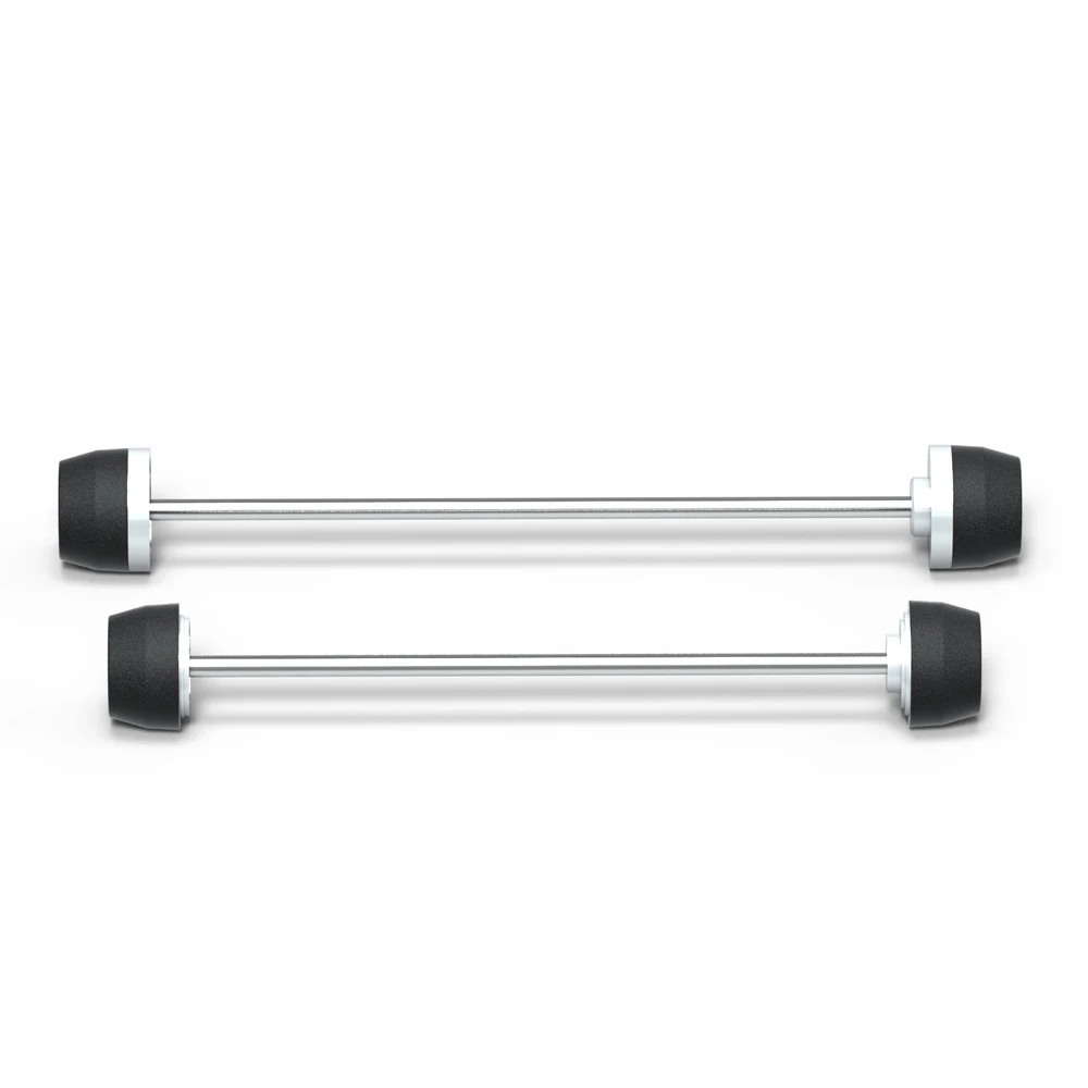 For BMW S1000R/RR/M1000RR 2024-2025 F/R Wheel Axle & Fork CNC Crash Sliders - Titanium Anti-Fall Rider Gift Tool-Free​