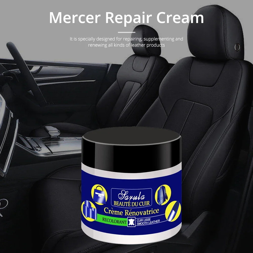 

Multifunctional Leather Refurbishing Cleaner Repair Cream Car Seat Sofa Renew Cleaning Care Kit Decontamination Surface Restorer