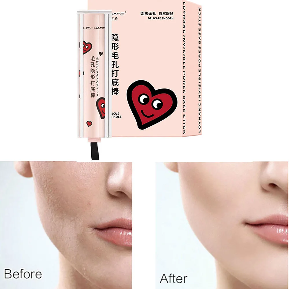 Invisible Pore Primer Stick Pore Eraser Waterproof Face Primer Makeup Base Oil-control Smooth Fine Lines Isolation Makeup Primer