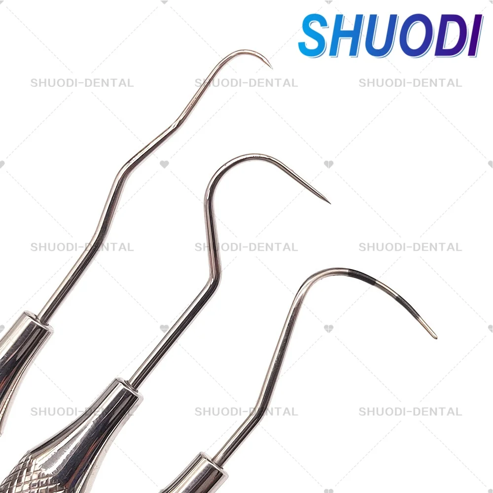 New Type Hollow Handle Dental Periodontal Probe with Scaler Explorer with Angle Dentist Endodontic Instrument Tool