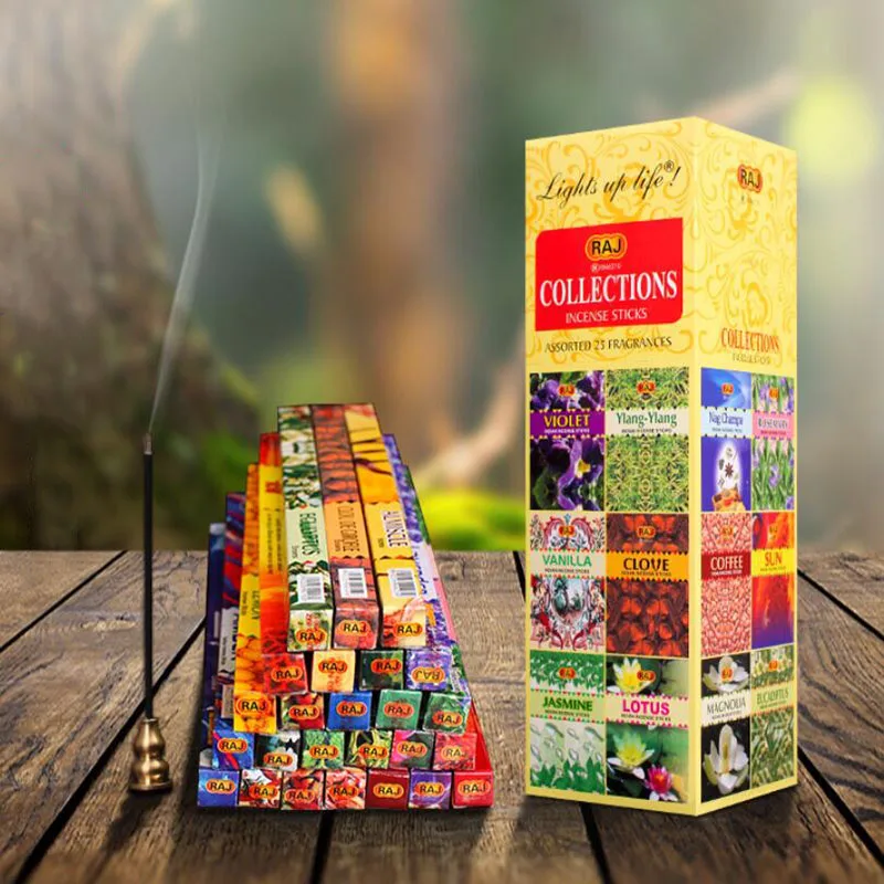 25 Kinds Flavor India Incense Stick Big Box Mixed Flavor Aroma Incense Fragrance Stick Sprice Product for Indoor Smell Supply