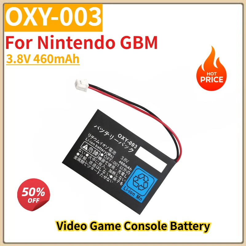 

High Quality OXY-003 Game Console Battery 3.8V 460mAh for Nintendo GBM Brand New Replacement Battery