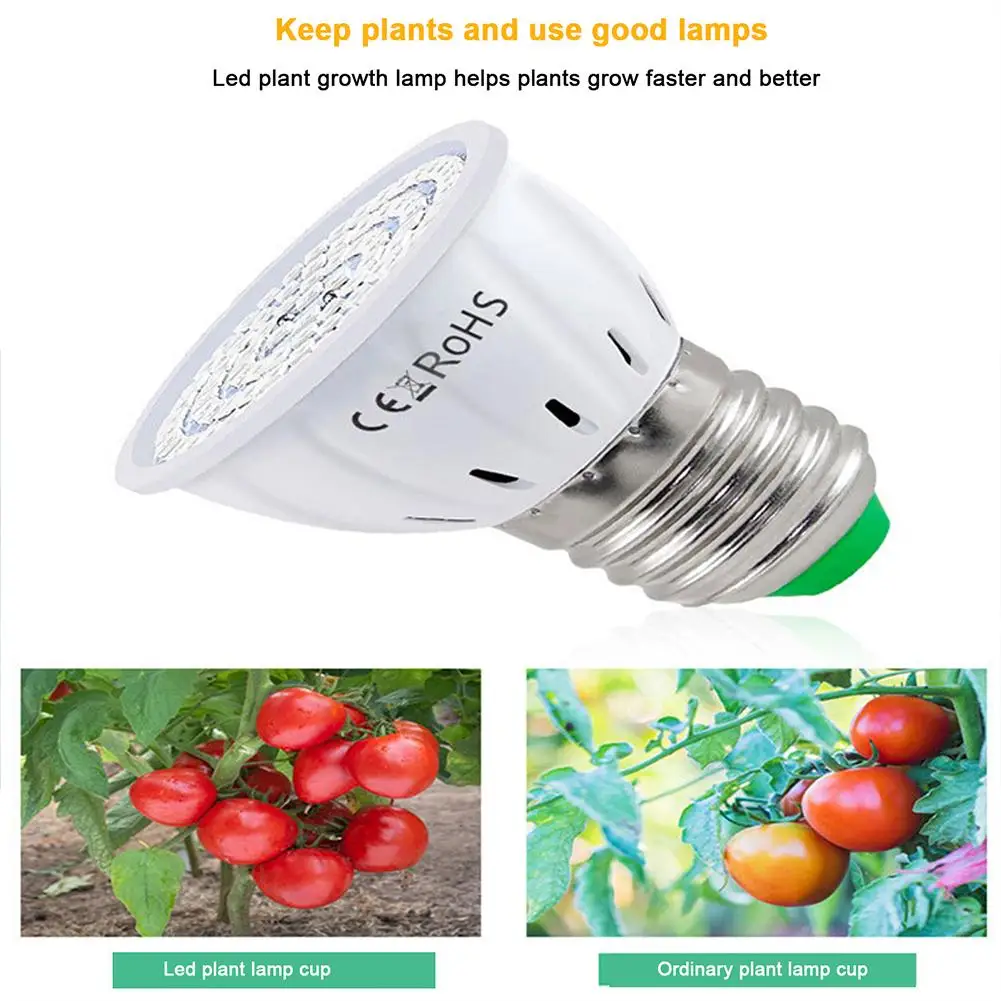 LED Grow Full Spectrum Bulb E27 220V 48/60/80beads serra lampada idroponica Grow Light per pianta da interno Phyto Flower Lamp