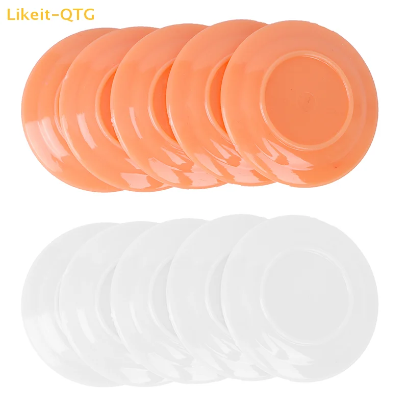 

NEW 5pcs 1:12 Dollhouse Miniatures Dishes Plate Pretend Play Kitchen Accessories Toy