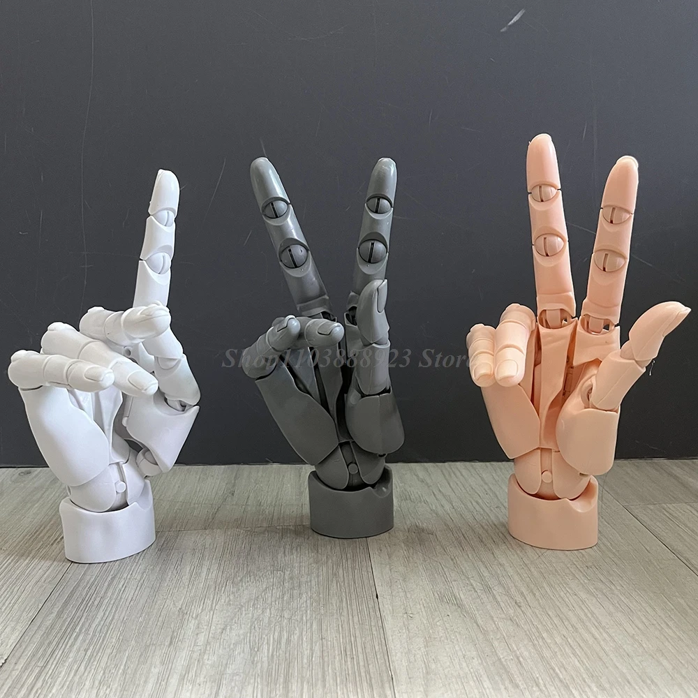 1:1 Hand Joint Finger Bionic Action Figure Left Right Hand Simulation Draw Sketch Art Painting Anime Body Movable Hand Model