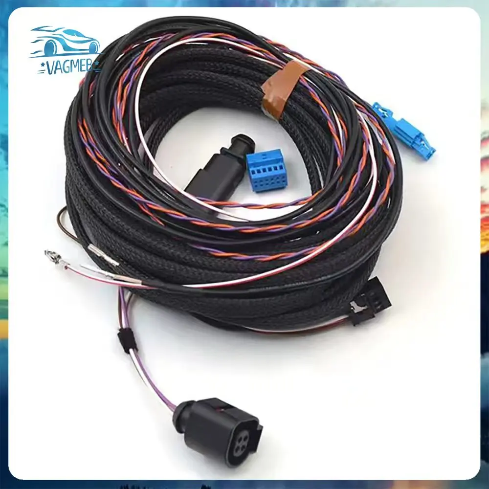 For VW Passat B8 8.5 Arteon T-ROC Trunk New Logo Rear View Camera Harness With Track