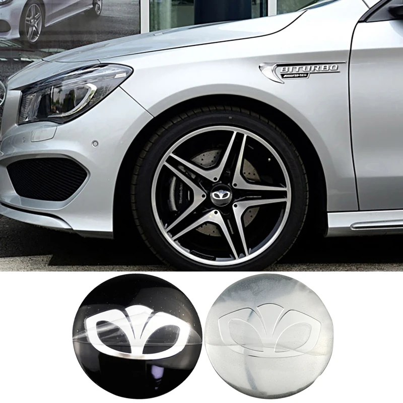 4PCS Universal Car Wheel Center Emblem Hub Stickers for Daewoo Adventra Aveo Damas Evanda Gentra Kalos Lacetti Lanos Nubira