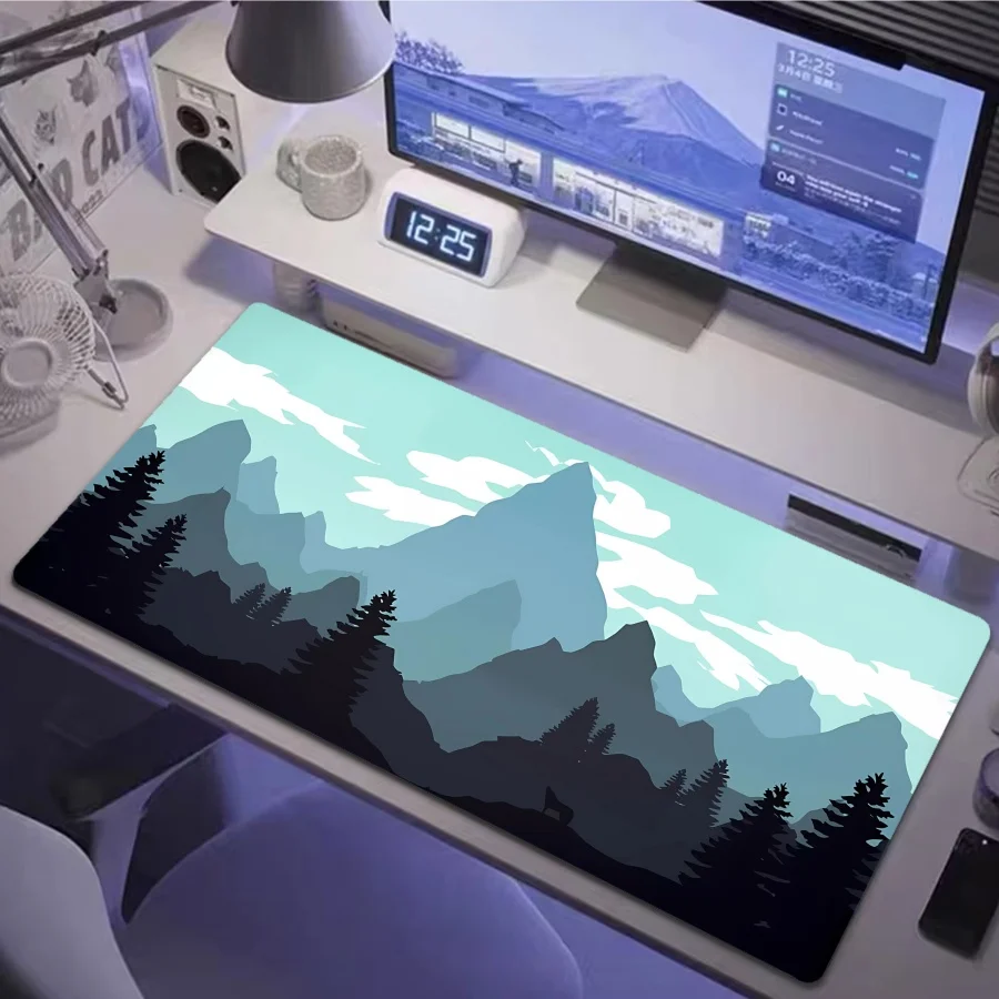 

Cloud Mountain Gaming Mousepad lock-edge Extended Large Mouse pad Anime Pink Grande desktop setup Gamer pad XXL Mousepads