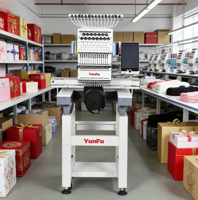 Smart MT 12-Needle Embroidery Machine, 1200 RPM High Speed, Durable Home Use