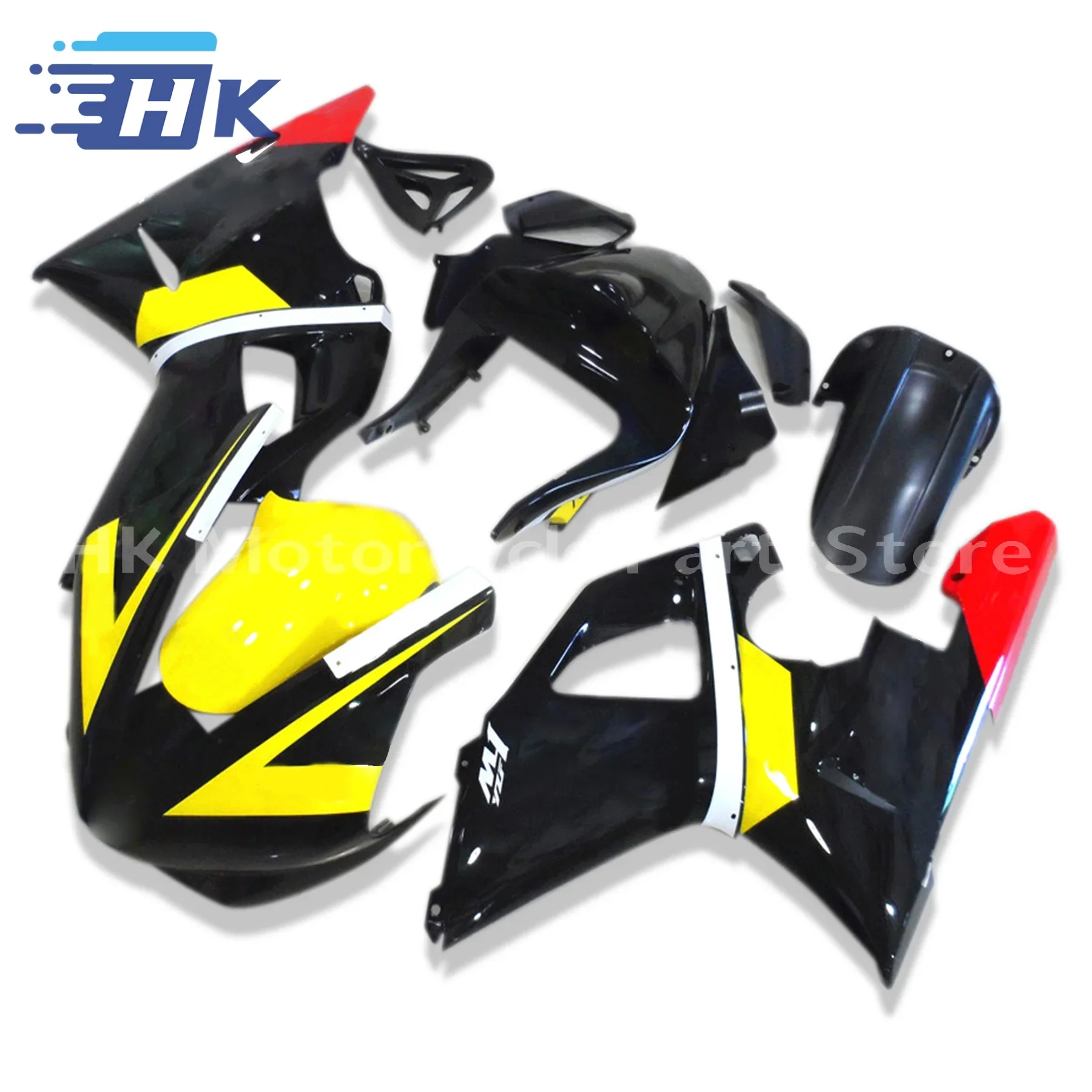 

Новые обтекатели подходят для YAMAHA YZF R1 2000 2001 года, модель YZFR1 00 01, комплект обтекателей кузова, детали