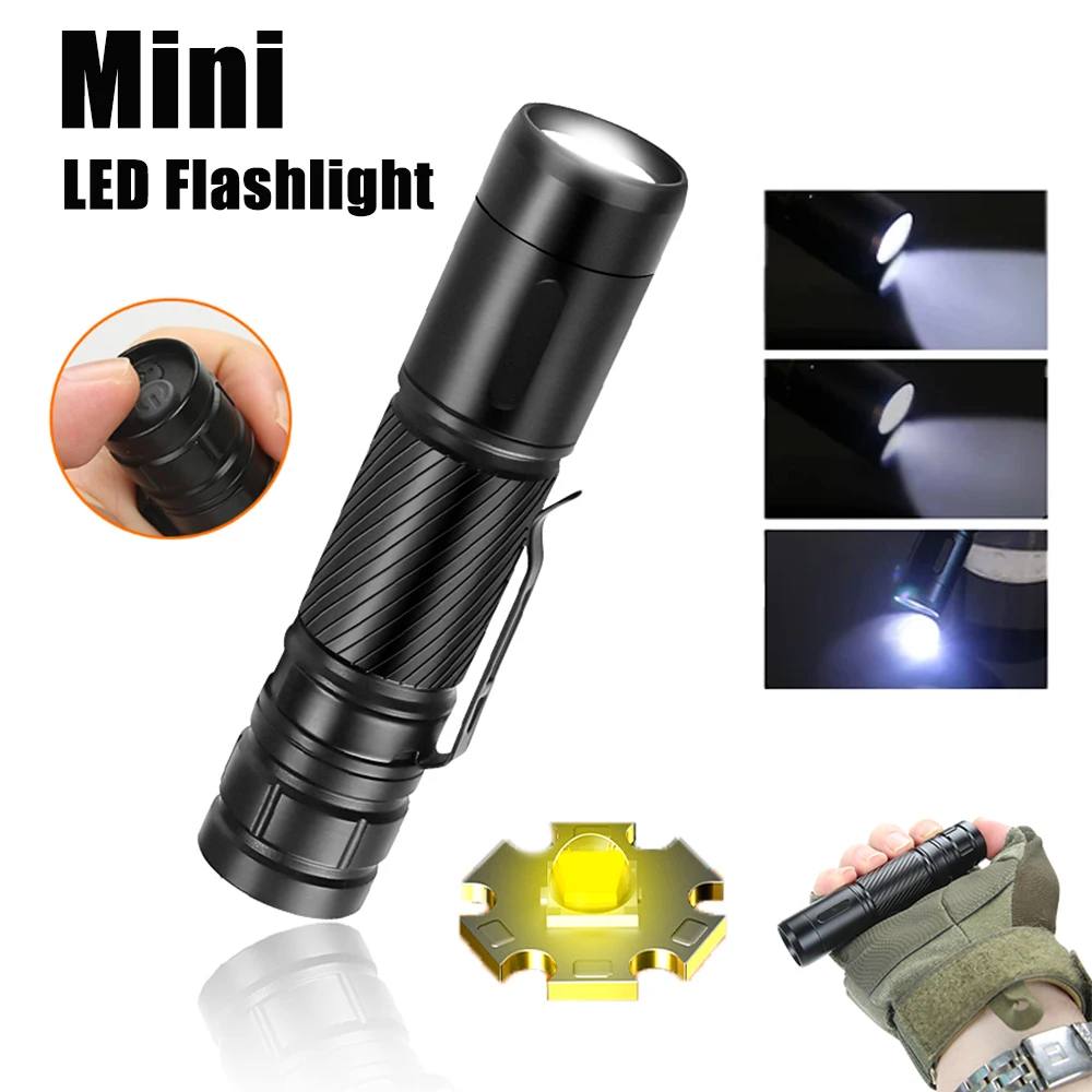 LED Portable Flashlight High-power 1000LM Ultra Bright Rechargeable Outdoor Camping Lantern Torch Night Fishing Hunting Lantern