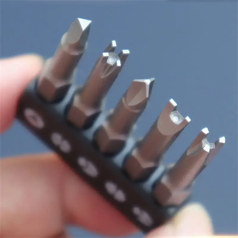 5Pcs Special-shaped Screwdriver Set 50mm U-shaped Y-Type Triangle Inner Cross Three Points Screwdriver Bit Tool