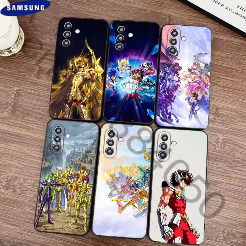 

S-Saint S-Seiya Phone Case For Samsung S24 21 22 23 30,Ultra Plus,Fe,Lite,Note Black Soft Cover