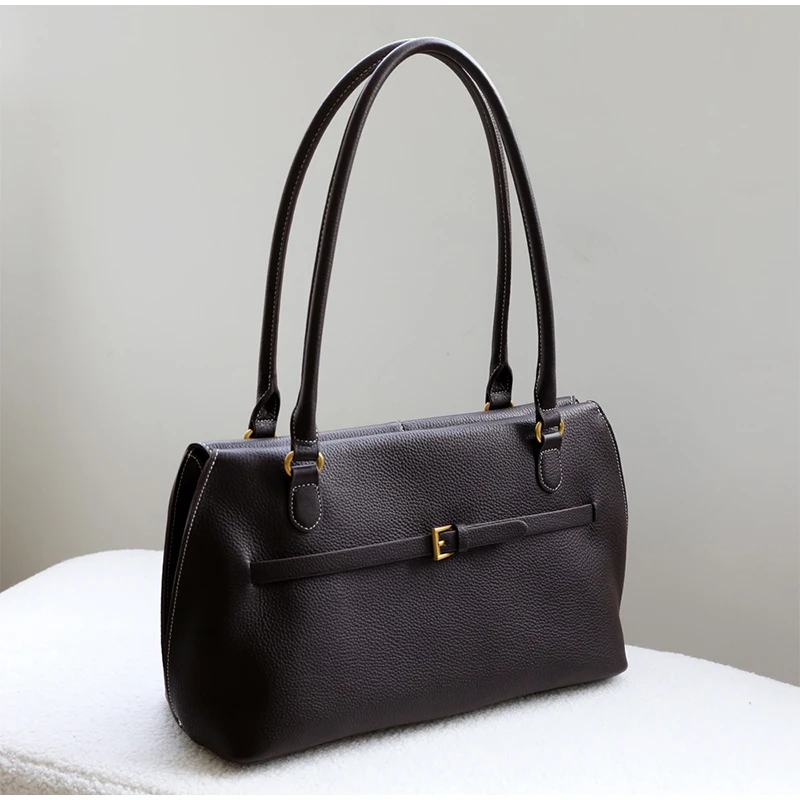 Neue High-end-Echtes Leder Handtasche Gürtel Design frauen Luxus Marke Rindsleder Tote Tasche Hohe Qualität Schwarz Mode schulter Tasche