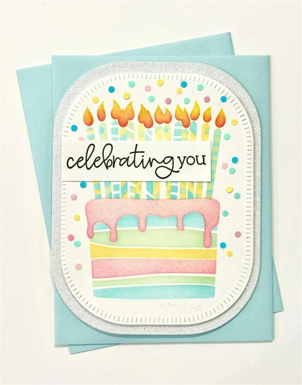 Birthday Bonfire Cake Toppers Metal Cutting Dies Stencils Scrapbooking for Card Making DIY Crafts New Dies Supplies Handmade
